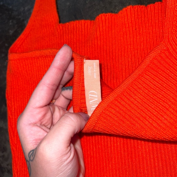 Bold Orange Halter Top - Picture 2 of 2